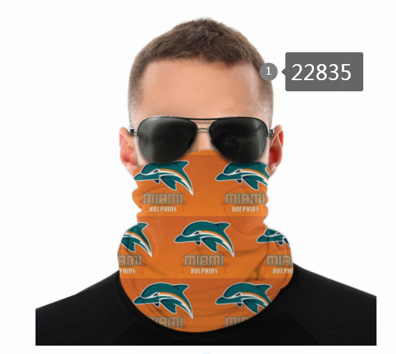 2021 NFL Miami Dolphins  #91 Dust mask with filter->nfl dust mask->Sports Accessory